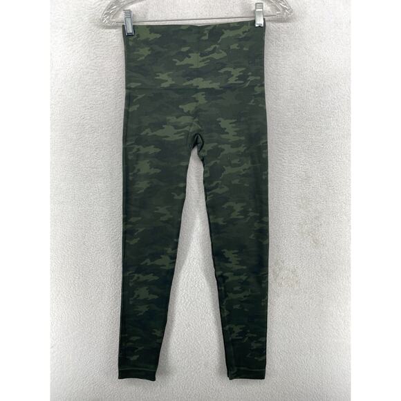 SPANX Leggings M Look At Me Now Camo Camoflauge Seamless Green - Picture 1 of 13